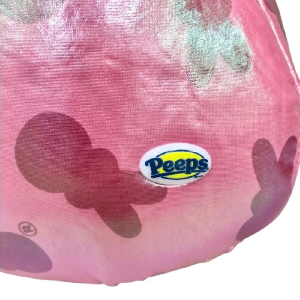 NEW PEEPS Sheen Metallic Bunny Plush Pillow 15" Pink Rare Limited Edition - Picture 4 of 12